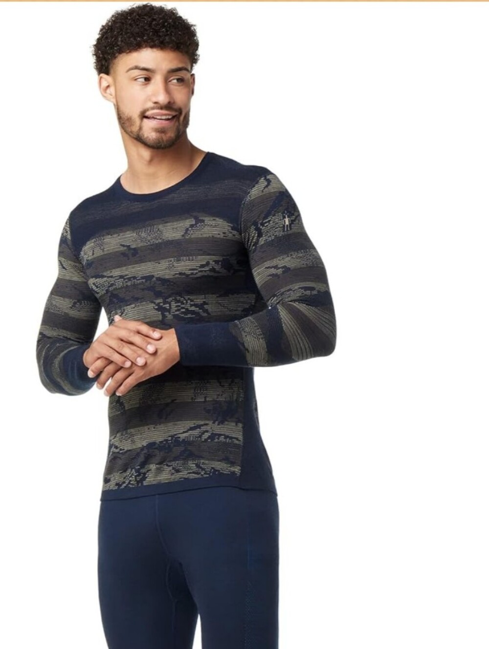 Smartwool Men's Intraknit Thermal Merino Base Layer Pattern Crew